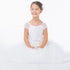 Sweet Kids Little Girls Off White Lace Sleeve Satin Flower Girl Dress 2T-6 - SophiasStyle.com